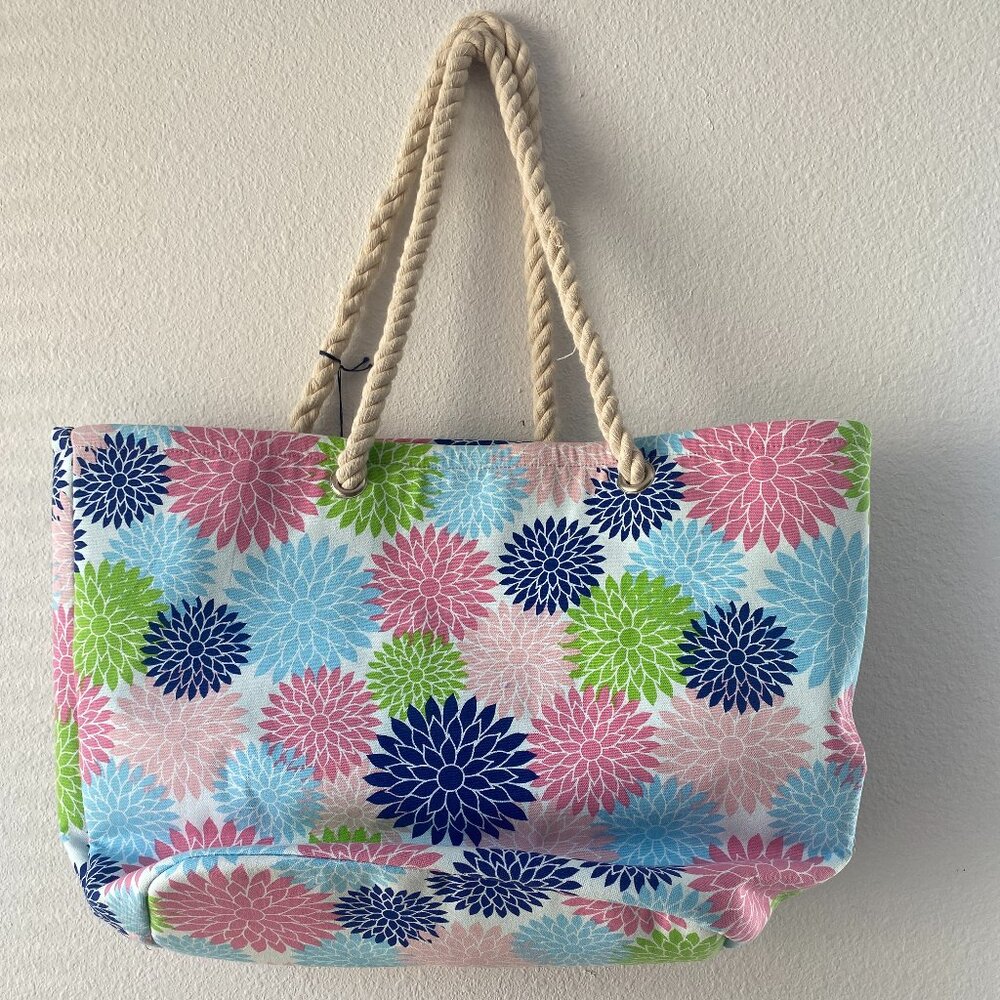 Dillards Malabar bay Women Floral colorful Tote Bag $70.00